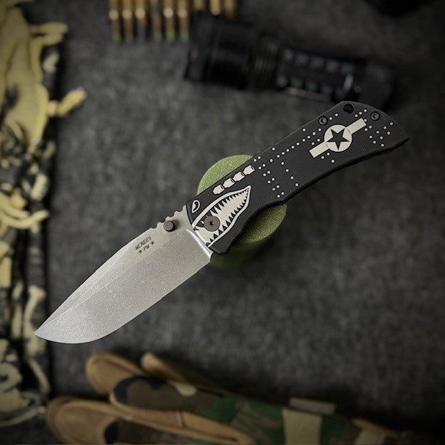 PM Mac 2 (GEN 2) - 3.5" Drop Point Blade- Blackout Ano Edition