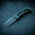 PM Mac 2 3.5" Skelly - a skeletonized version of the folding pocket knife with green handle