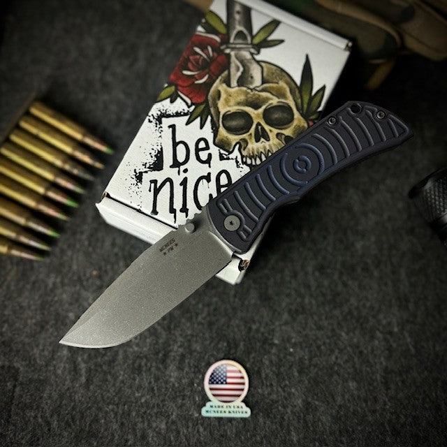 PM Mac 2 (GEN 2) - Shockwave Pattern - 3.5" Drop Point Blade